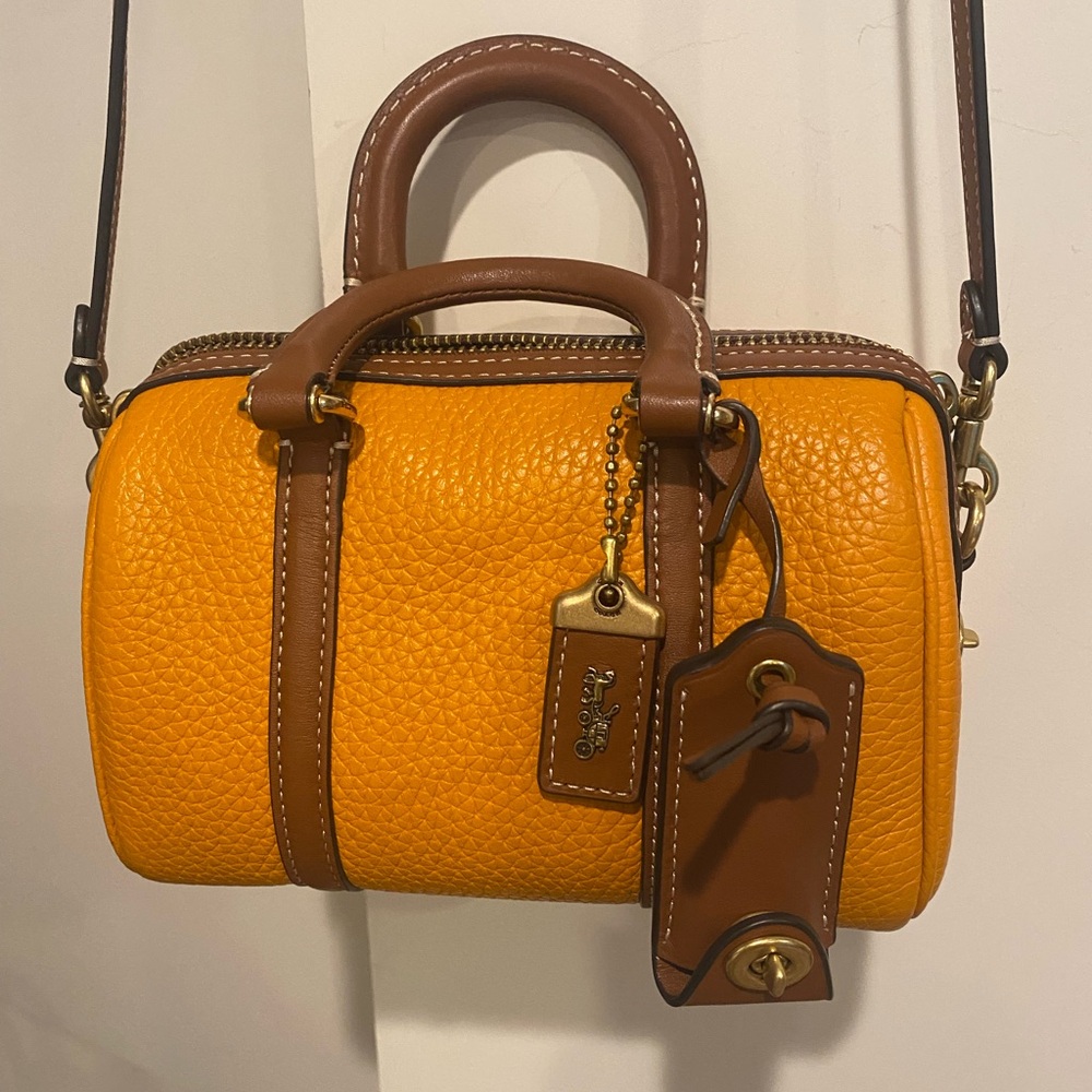 Coach Ruby 18 in Colorblock Leather Satchel